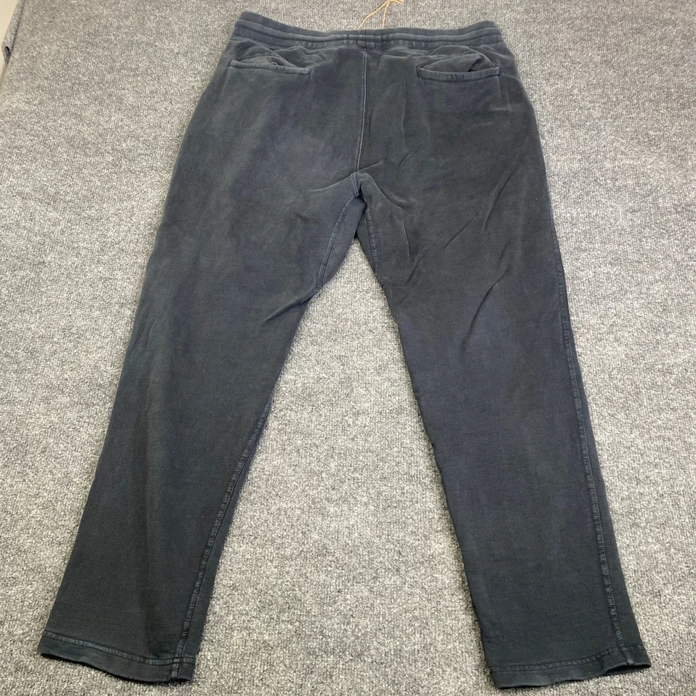 Buck Mason Mens XL French Terry Sweatpants Washed Navy Blue Joggers BM15018.209